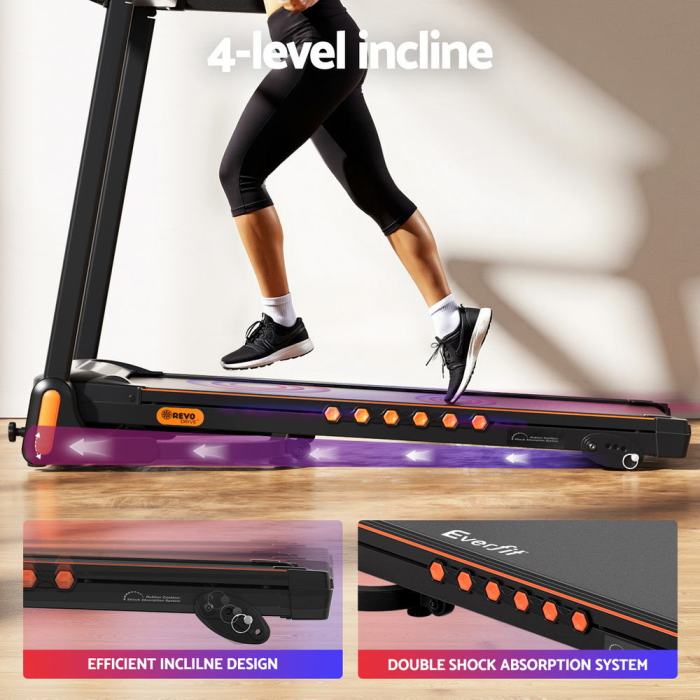 everfit treadmill electric home gym fitness exercise equipment incline 390mm everfit treadmill electric home gym fitness exercise equipment incline 390mm