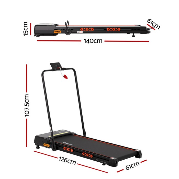 everfit treadmill electric walking pad auto incline foldable for home gym black everfit treadmill electric walking pad auto incline foldable for home gym black