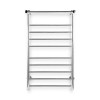 devanti electric heated towel rail rack 14 bars wall mounted clothes dry warmer