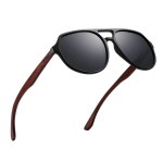 oi wood bamboo polarized sunglasses unisex