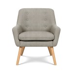 artiss 2x armchair lounge chair accent tub chair beige anne