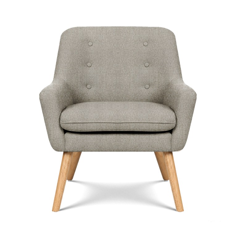 artiss 2x armchair lounge chair accent tub chair beige anne