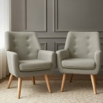 artiss 2x armchair lounge chair accent tub chair beige anne