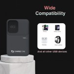 ChargeCore power bank compatible with phones and gadgets.