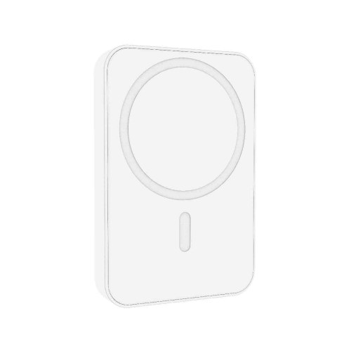 Minimalist white wall speaker device.