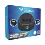 laser gaming bean bag with pocket & headphone strap Laser gaming bean bag chair packaging.