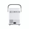 Rear view of portable projector with USB ports.