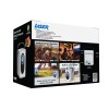 Smart Android LED projector with compact design and features.