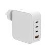 White wall charger with multiple USB ports.