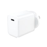 White USB-C wall charger adapter