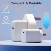 laser chargecore 45w pd gan usb c wall charger White compact portable power adapter, lightweight design.