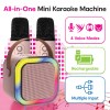All-in-one mini karaoke machine with voice modes