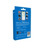laser tsa lock smart tag with rechargeable battery black Smart lock packaging with location tracking features.