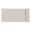 laser wireless charging desk mat grey Folded grey ironing board with integrated storage panel.