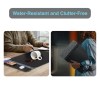 Water-resistant pad for spills and rain protection.