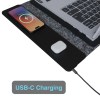 Wireless charging pad with USB-C connection.
