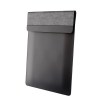 Sleek black and grey laptop sleeve cover.