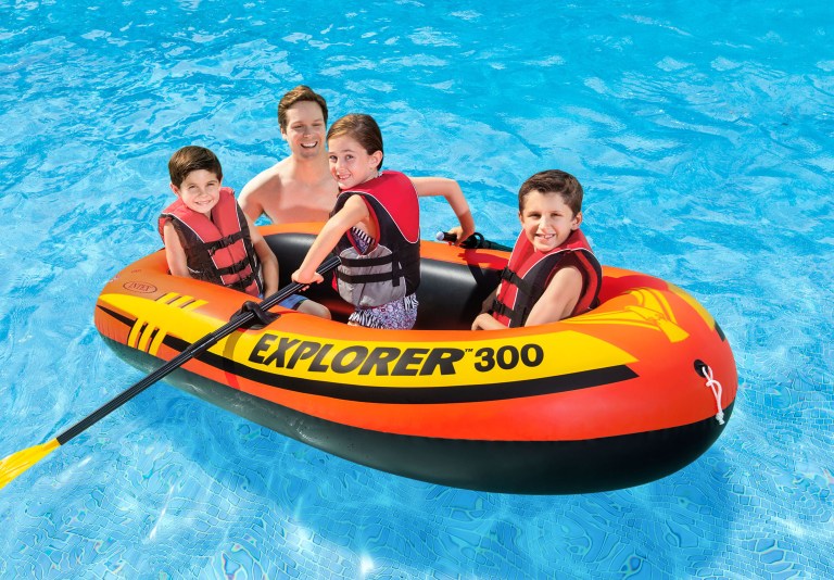 intex explorer 300 inflatable boat 58332