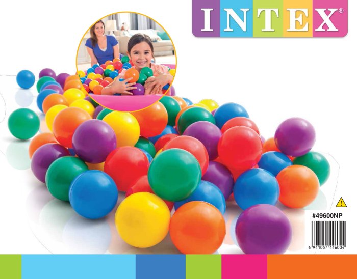 intex fun ballz 100 count 49600 intex fun ballz 100 count 49600
