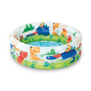 Colourful inflatable pool with dinosaur designs