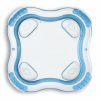 intex swim center family lounge pool 56475 Blue and white inflatable floating pool island.