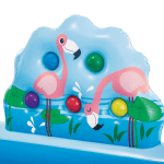 Inflatable toy with colourful flamingo design