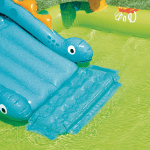 intex little dino inflatable play centre 57166 Inflatable dinosaur pool slide in water.