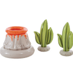intex jurassic adventure inflatable play center 56132 Inflatable volcano and cactus pool toys