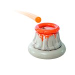 intex jurassic adventure inflatable play center 56132 Inflatable volcano ring toss game with orange ball.