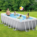 intex prism premium rectangle metal frame pool above ground 4.0m x 2.0m 1.0m 26788