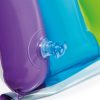 intex rainbow cloud inflatable spray baby pool 57141 Close-up of colourful pool float valve.