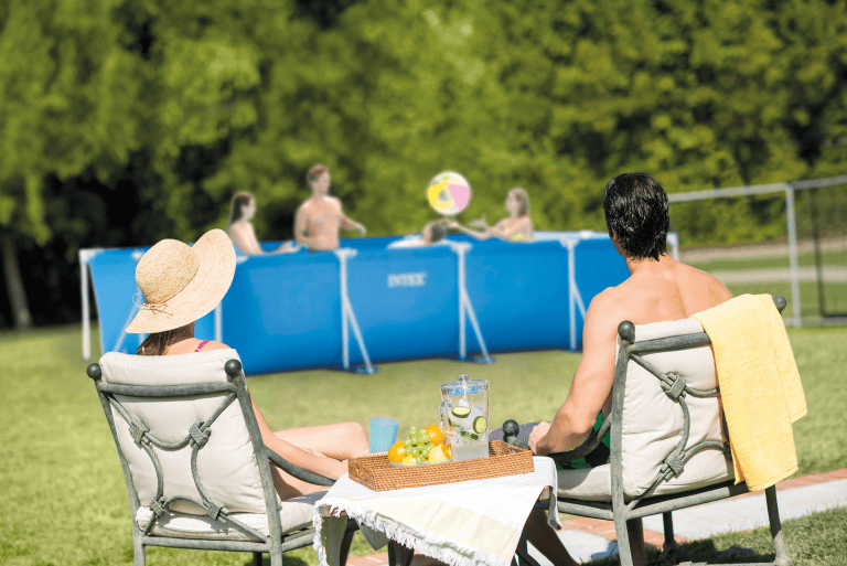 intex rectangular frame pool 4.5m x 2.2m x 0.84m 28273