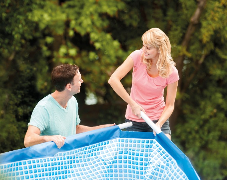 intex rectangular frame pool 4.5m x 2.2m x 0.84m 28273