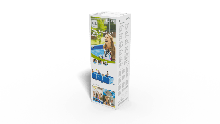 intex rectangular frame pool 4.5m x 2.2m x 0.84m 28273
