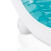 intex splash lounge 56874 Close-up of a blue inflatable pool lounger.