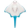 intex stingray ride on 57576 Blue and white inflatable stingray toy.