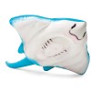 intex stingray ride on 57576 Inflatable stingray toy with blue and white colours.