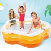intex summer colors pool 185cm 56495 Kids enjoying pool in summer setting.
