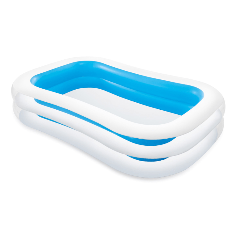 v1032 ixswimcentre 56483 202508201021 00.png Rectangular inflatable pool with blue interior.