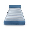 spire adalus luxury pool lounge blue stripe rl 935b Striped blue outdoor sunbed with headrest