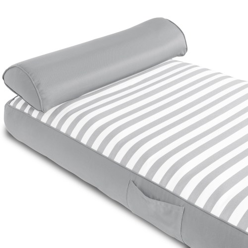 v1032 sp adalus 935g 202508201017 00.jpg Striped grey dog bed with cushion