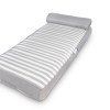 spire adalus luxury pool lounge grey stripe rl 935g Grey striped mattress on white background