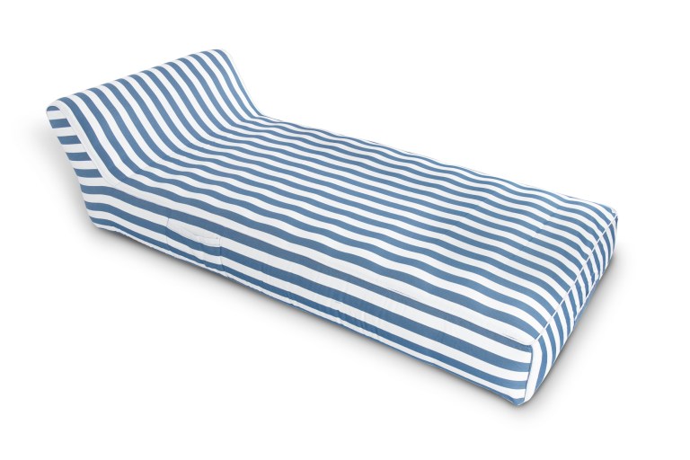 spire paradisus luxury pool lounge blue stripe rl 884b Striped sun lounger with ergonomic design.