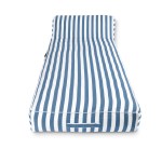 spire paradisus luxury pool lounge blue stripe rl 884b Striped blue and white outdoor lounge chair cushion.