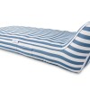 spire paradisus luxury pool lounge blue stripe rl 884b Blue and white striped inflatable lounge chair.