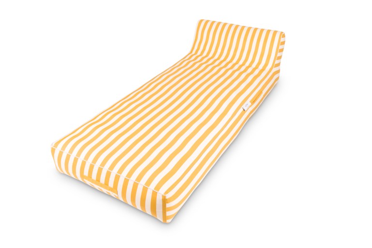Yellow striped single bed mattress