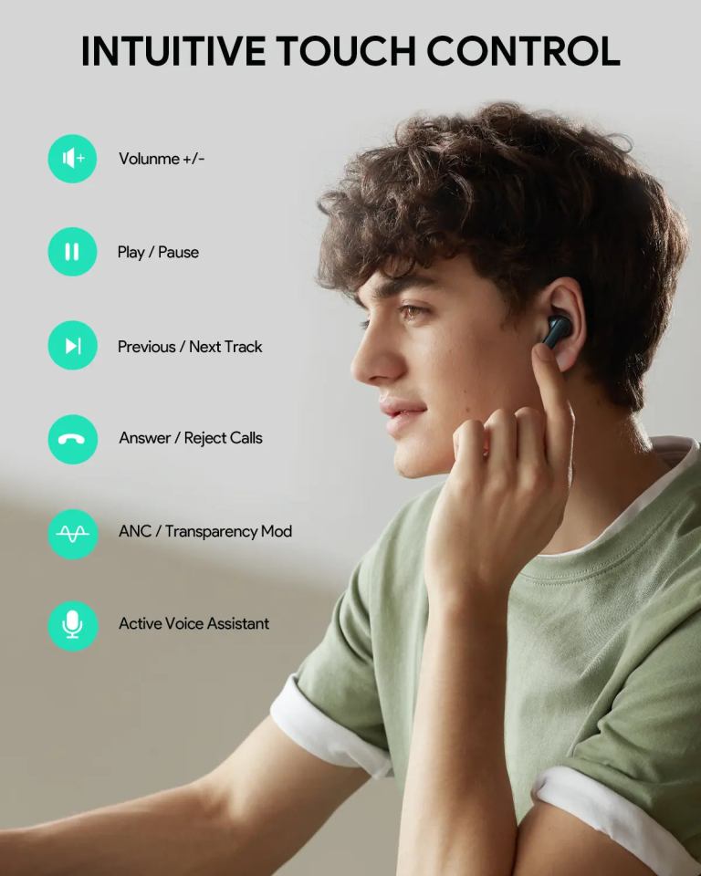 aukey true wireless earbuds with noise cancelling move mini nc (ep m1nc) aukey true wireless earbuds with noise cancelling move mini nc (ep m1nc)
