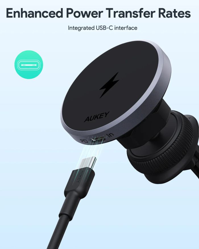 aukey maglink dash magnetic fast wireless charging phone mount (hd mc13) aukey maglink dash magnetic fast wireless charging phone mount (hd mc13)