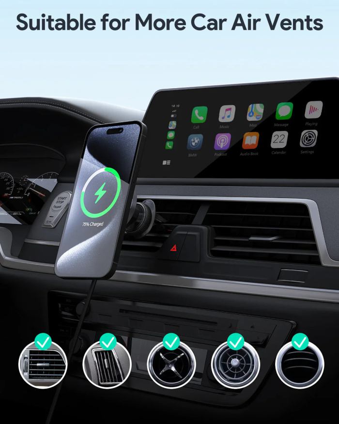 aukey maglink dash magnetic fast wireless charging phone mount (hd mc13) aukey maglink dash magnetic fast wireless charging phone mount (hd mc13)