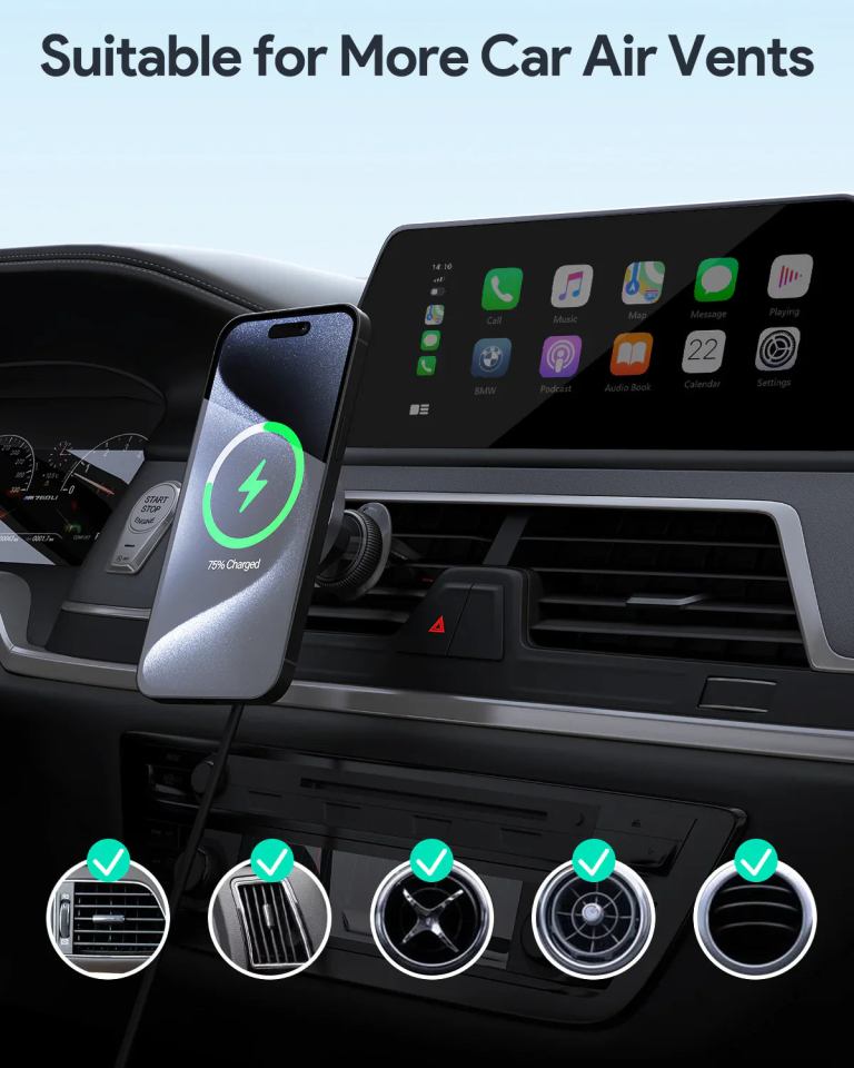 aukey maglink dash magnetic fast wireless charging phone mount (hd mc13) aukey maglink dash magnetic fast wireless charging phone mount (hd mc13)